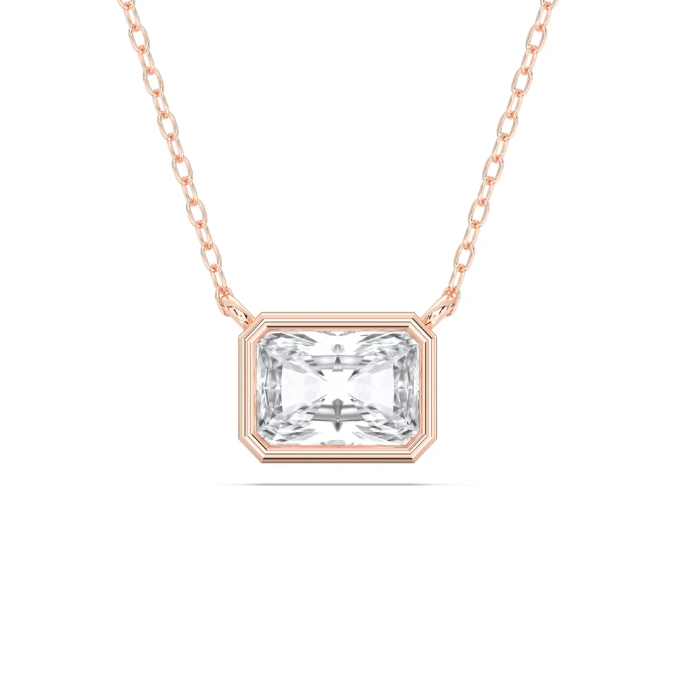 RADIANT BEZEL SOLITAIRE PENDANT - Image 3