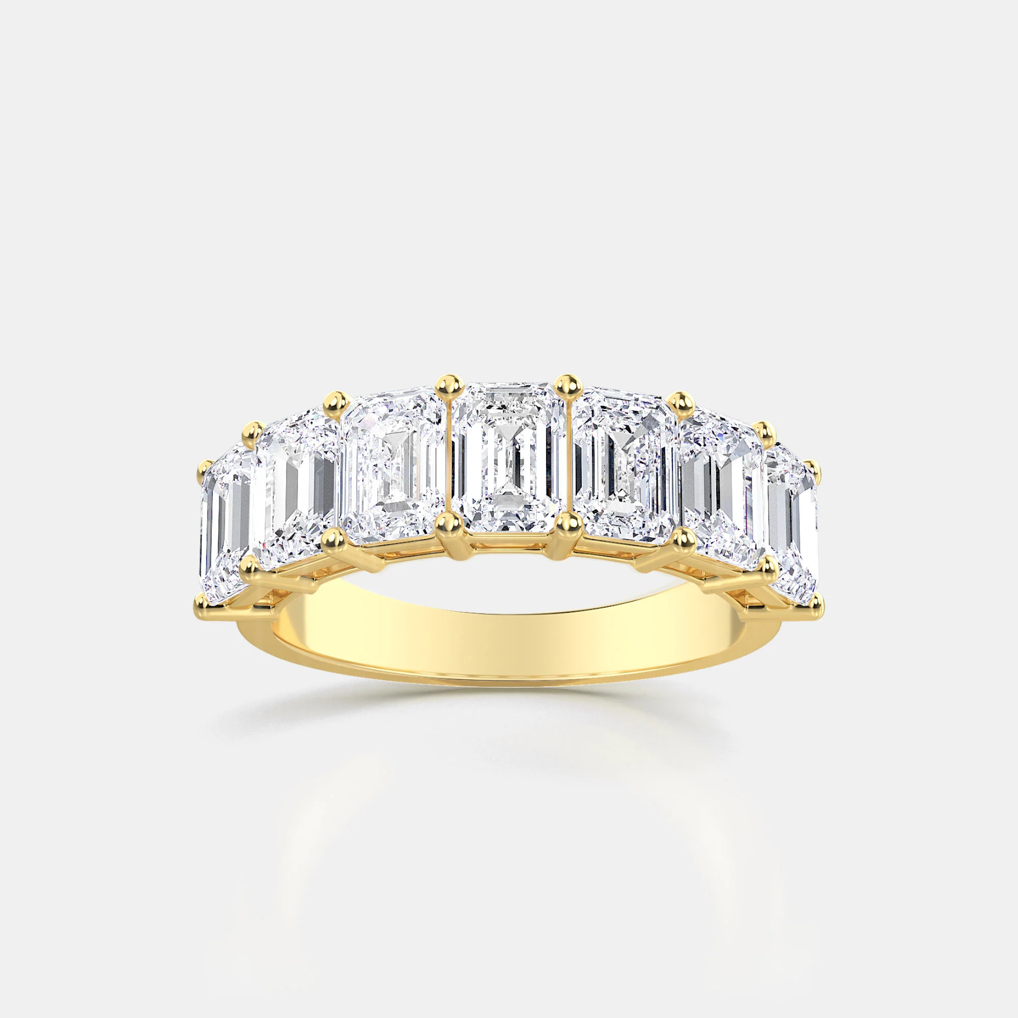 EMERALD CUT 7-STONE RING - Image 3