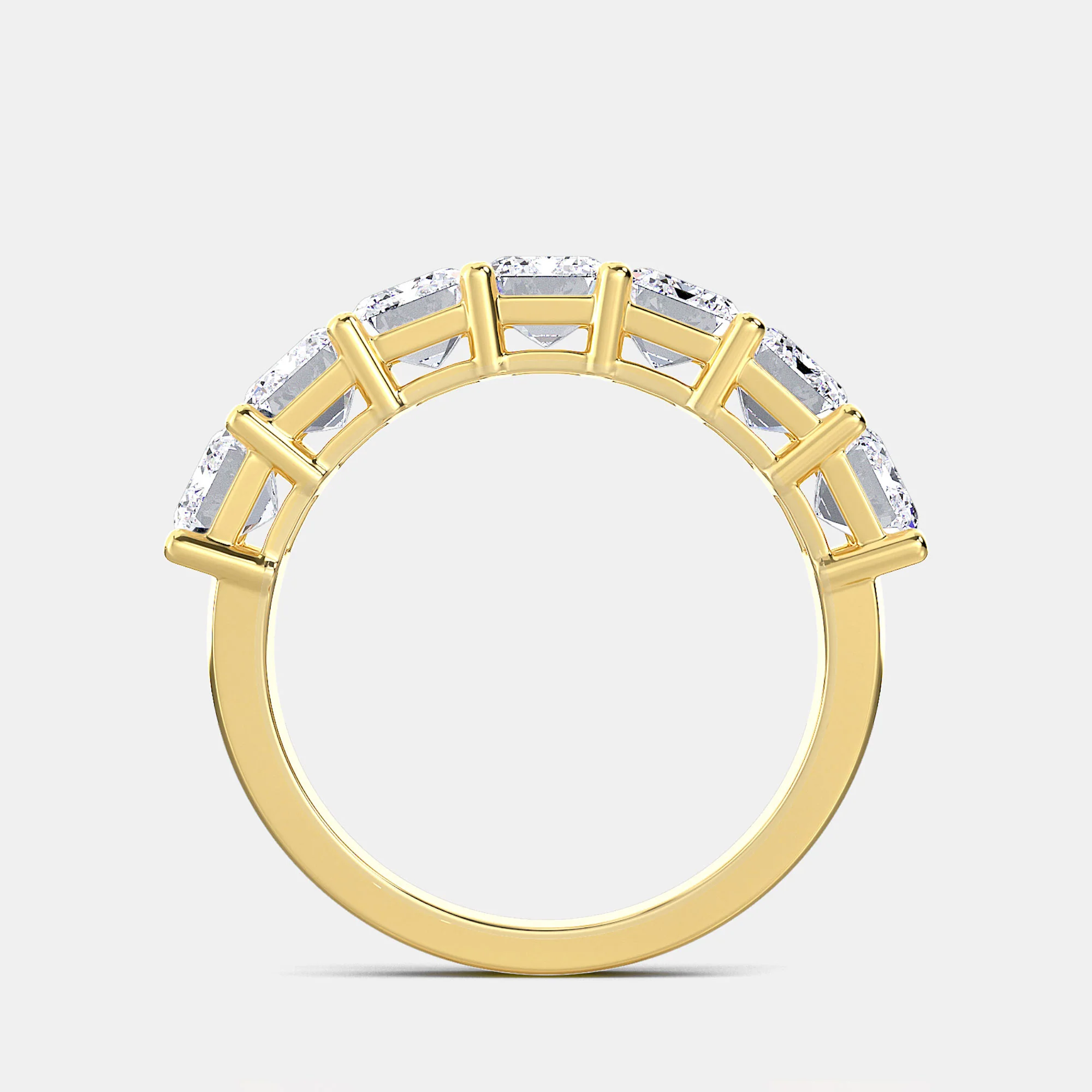 EMERALD CUT 7-STONE RING - Image 4