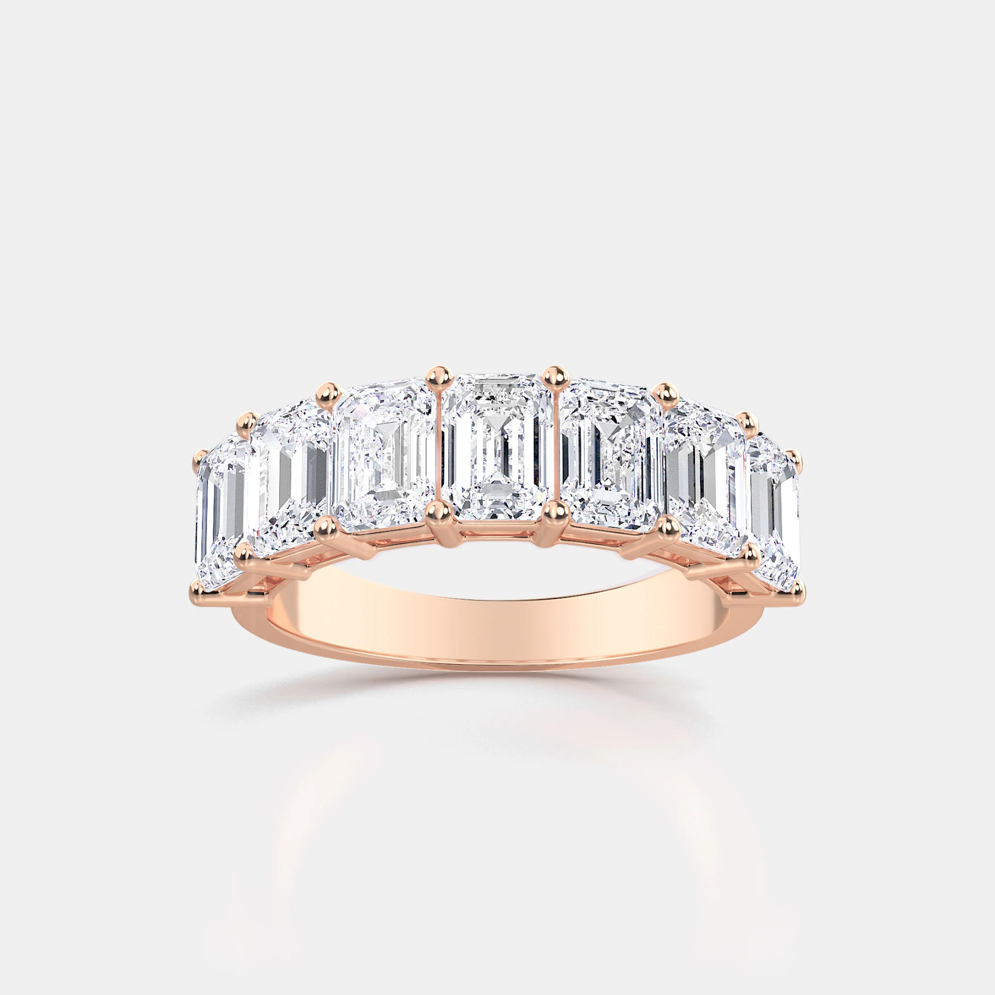 EMERALD CUT 7-STONE RING - Image 5