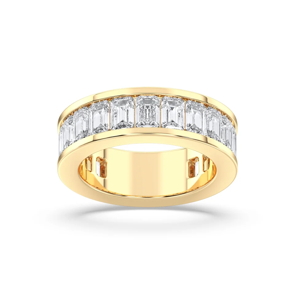 EMERALD CUT 3/4 ETERNITY RING, 2.16 CTW - Image 4