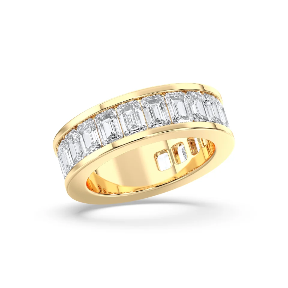 EMERALD CUT 3/4 ETERNITY RING, 2.16 CTW - Image 5