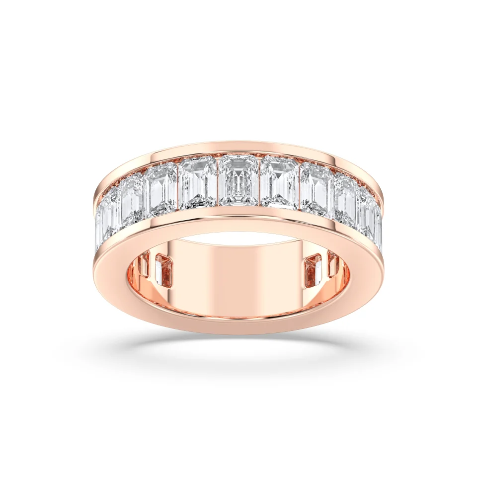 EMERALD CUT 3/4 ETERNITY RING, 2.16 CTW - Image 6