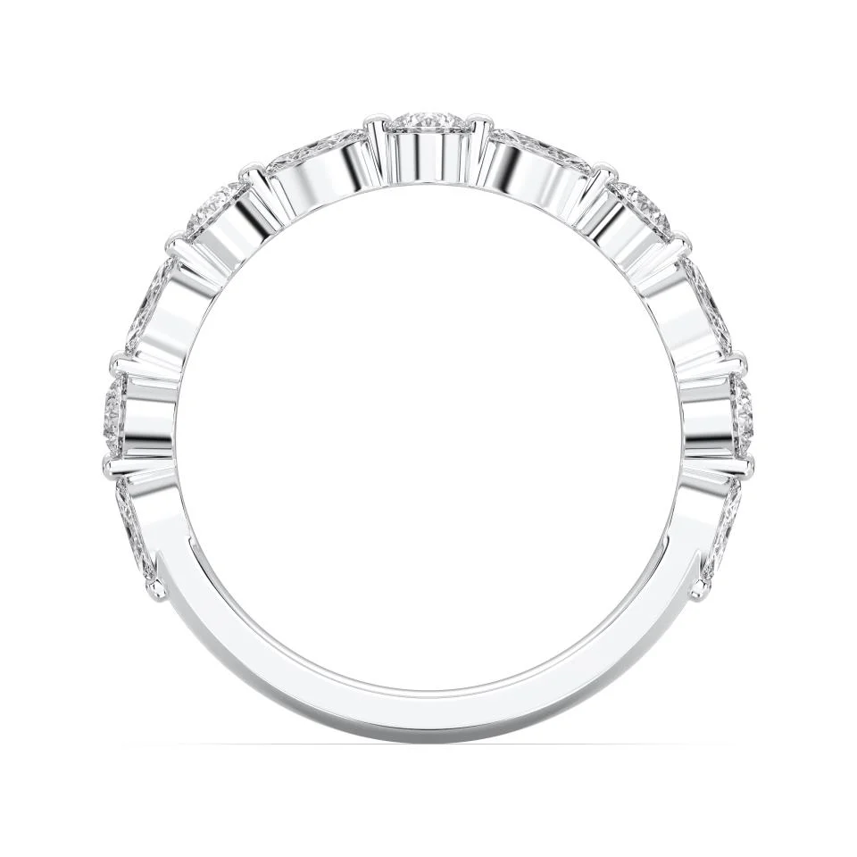 MARQUISE AND ROUND ETERNITY RING - Image 2