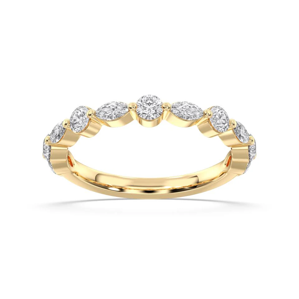 MARQUISE AND ROUND ETERNITY RING - Image 4