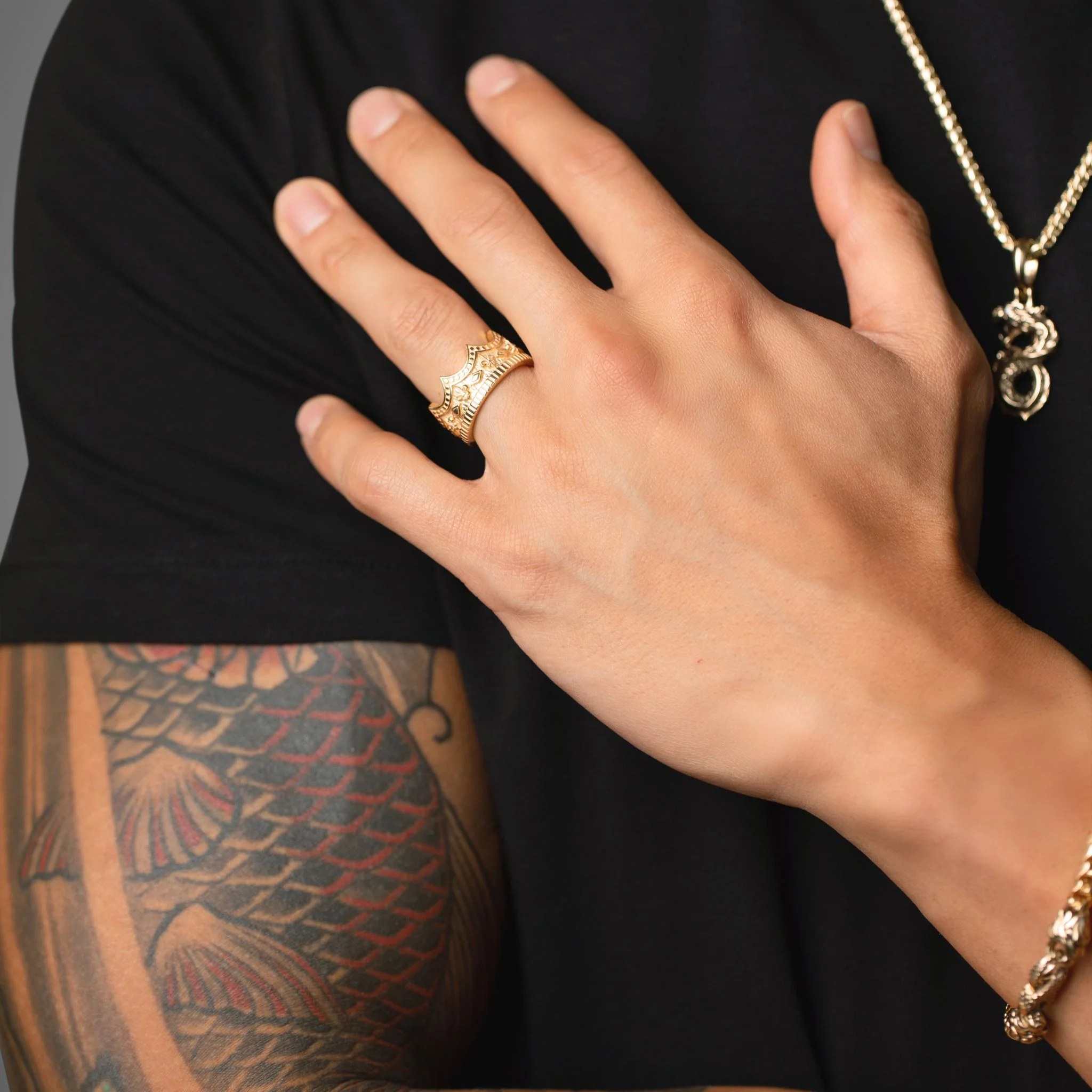 Majesty, Gold Crown Ring - Image 5