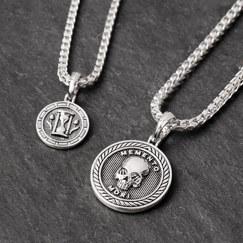 Memento Mori, Silver Skull Pendant - Image 7