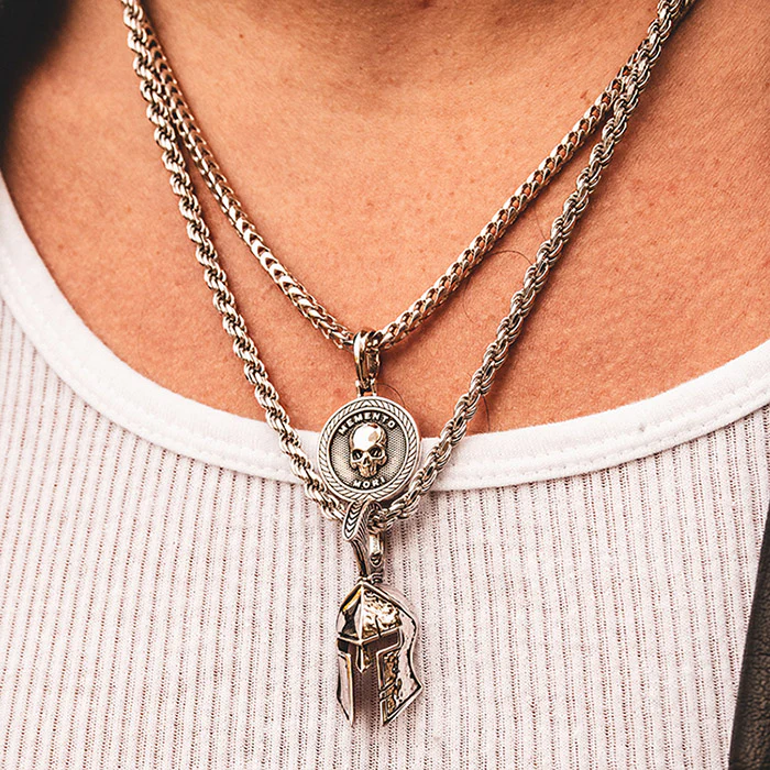 Memento Mori, Silver Skull Pendant - Image 9