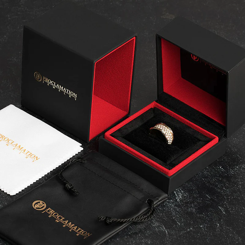 Lux, Mens Gold and Diamond Band Ring - Image 7