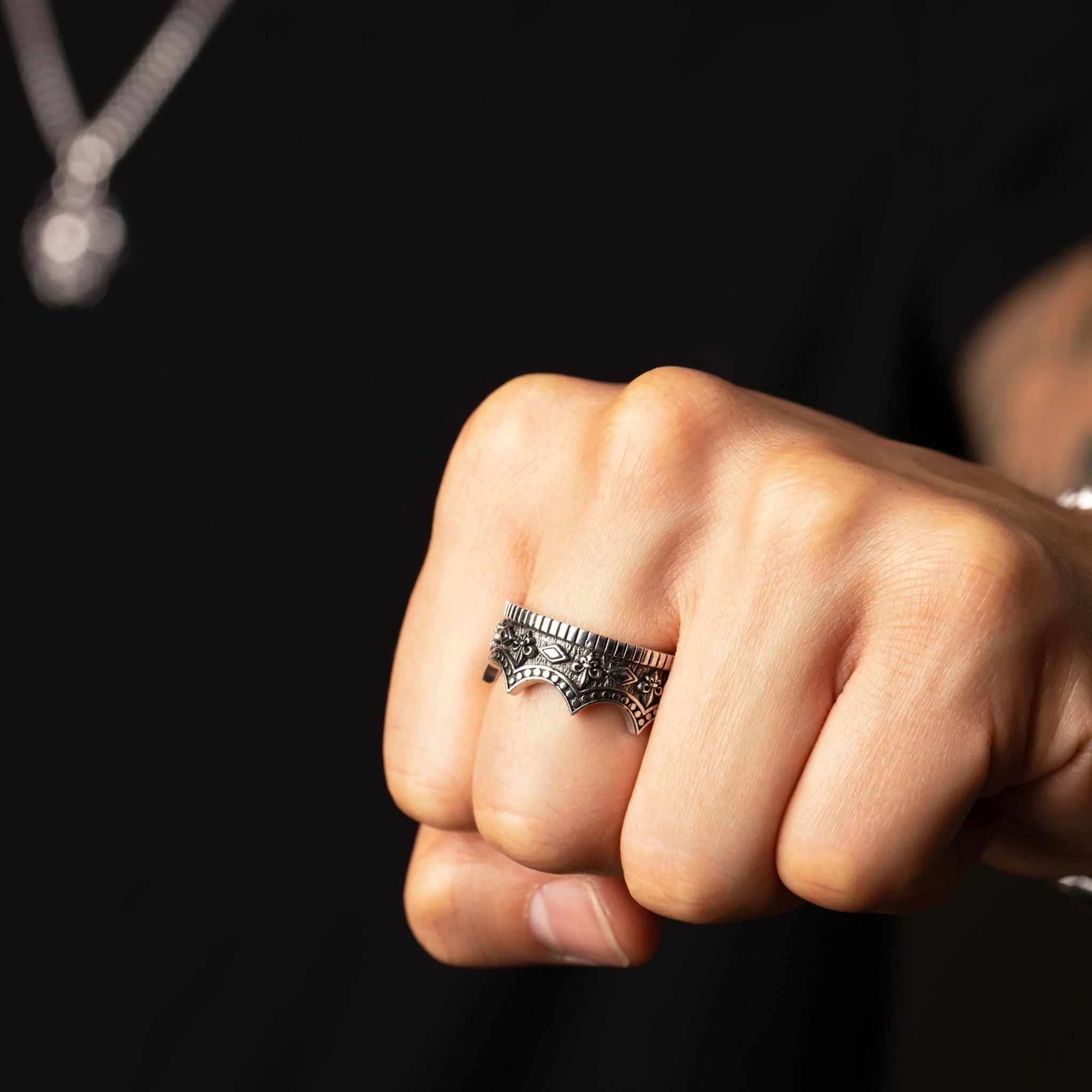Majesty, Silver Crown Ring - Image 6