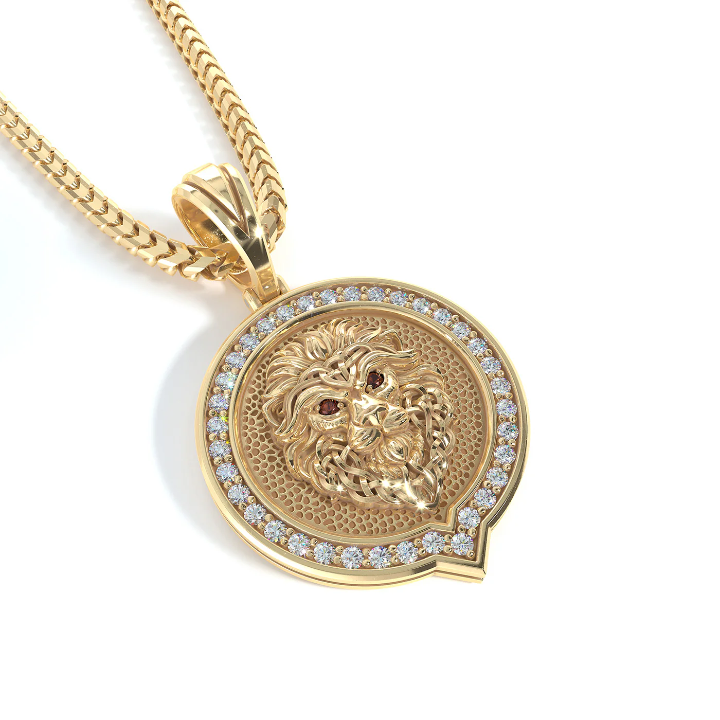 REGIS, Gold Lion Pendant - Image 3