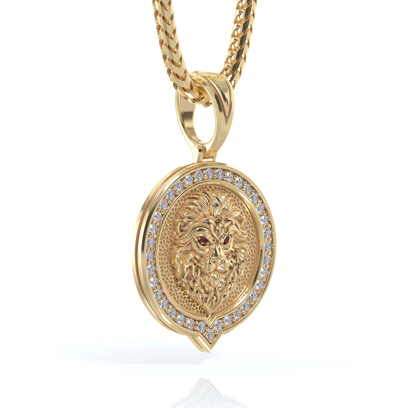 REGIS, Gold Lion Pendant - Image 4