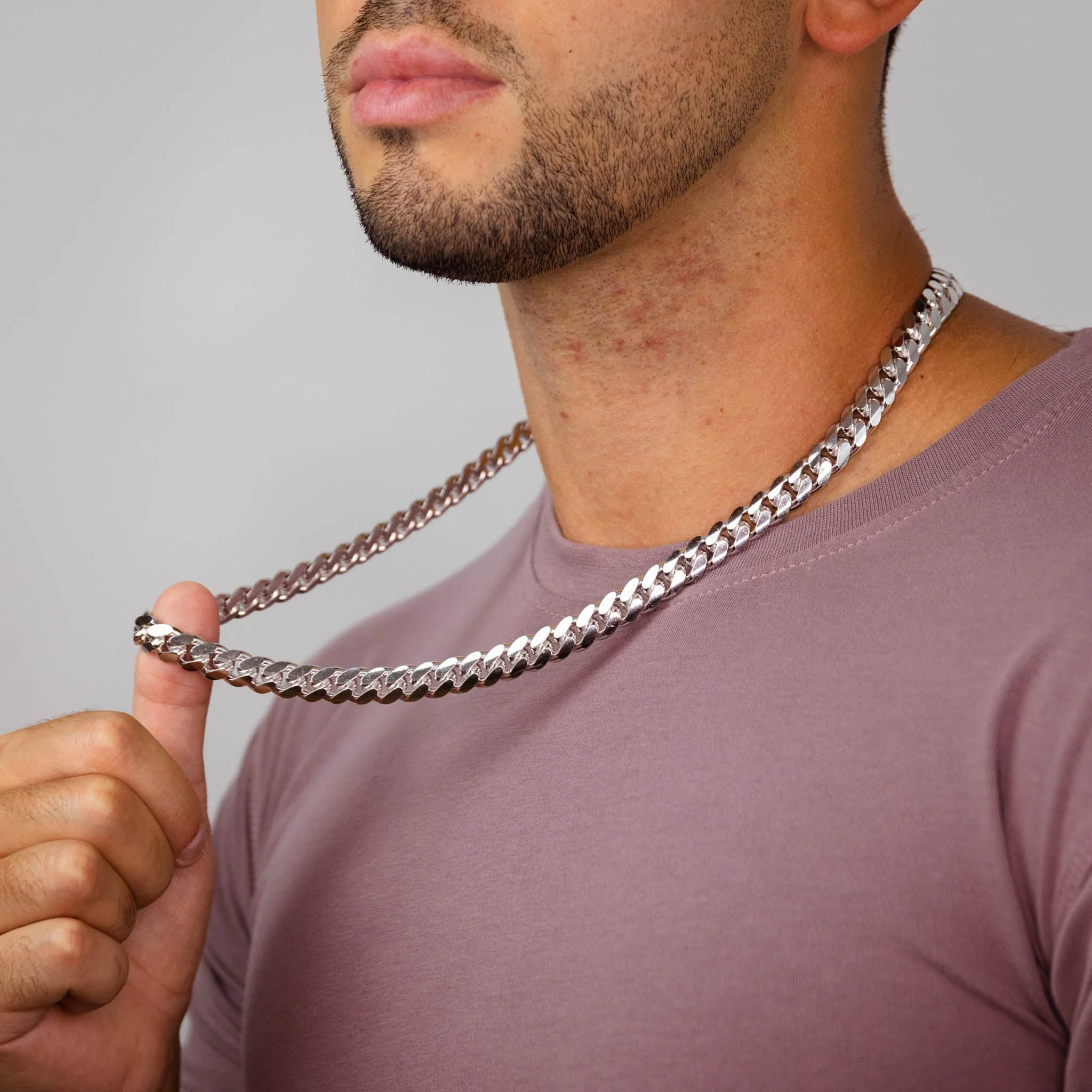 Silver Miami Cuban Chain 10mm - Image 5