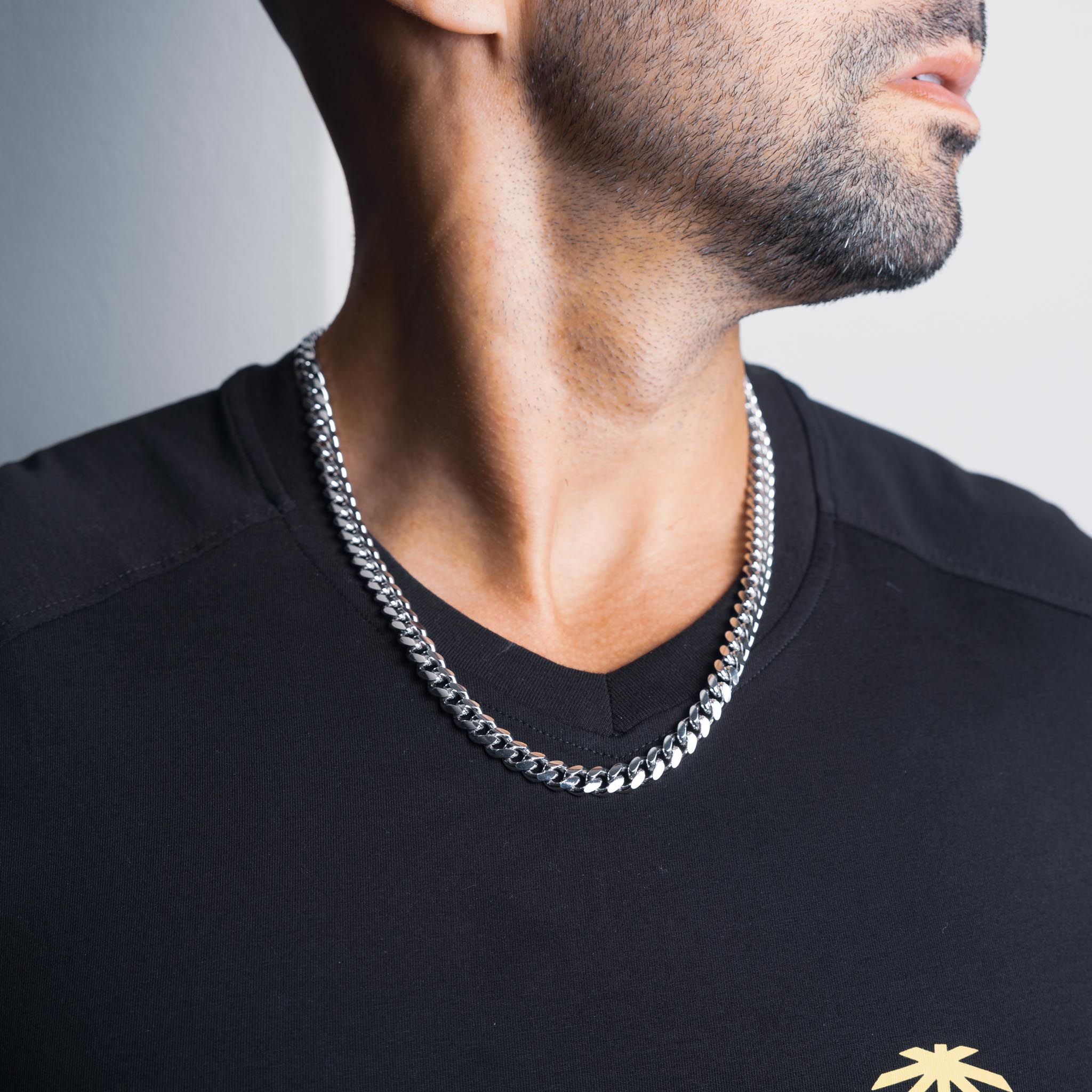 Silver Miami Cuban Chain 8mm - Image 3