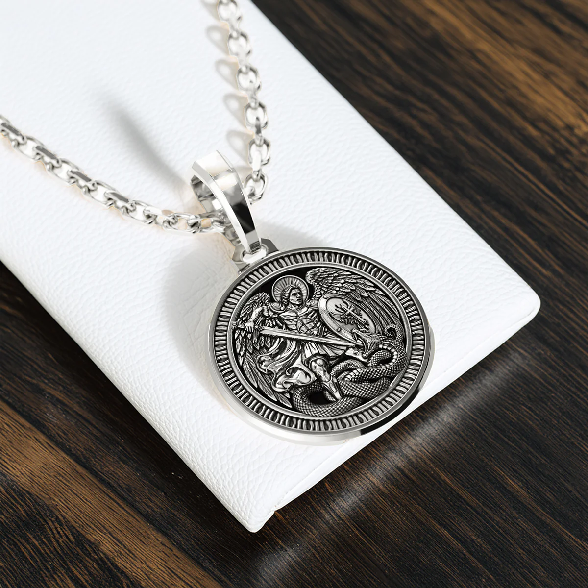 CHAMPION, Silver Saint Michael Pendant - Image 3