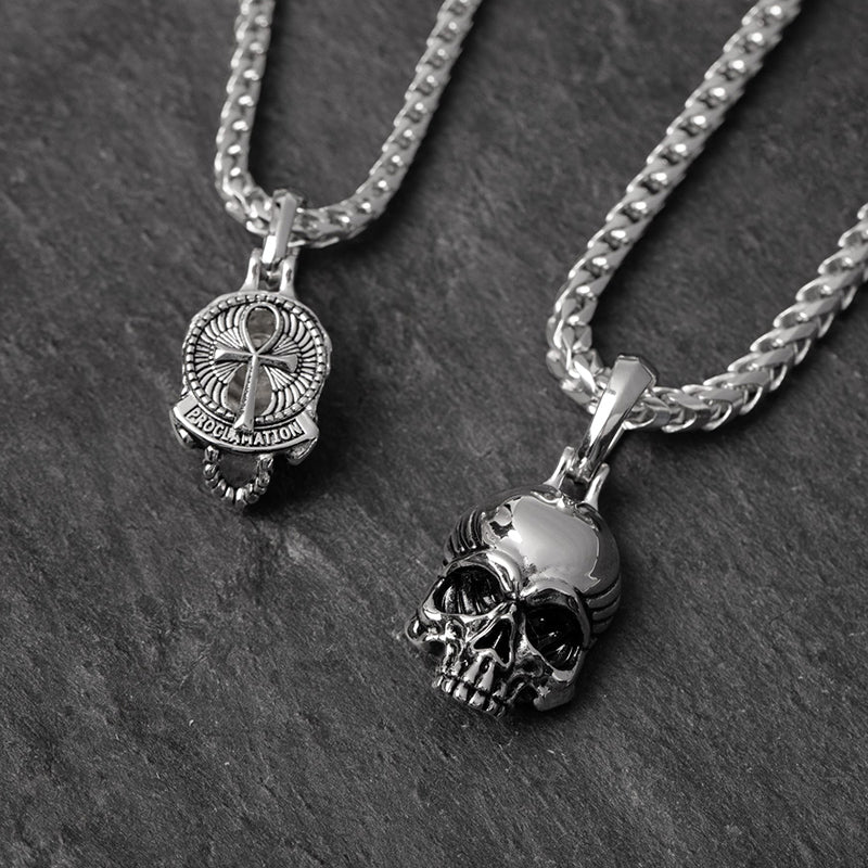 Vita, Silver Skull Pendant - Image 5
