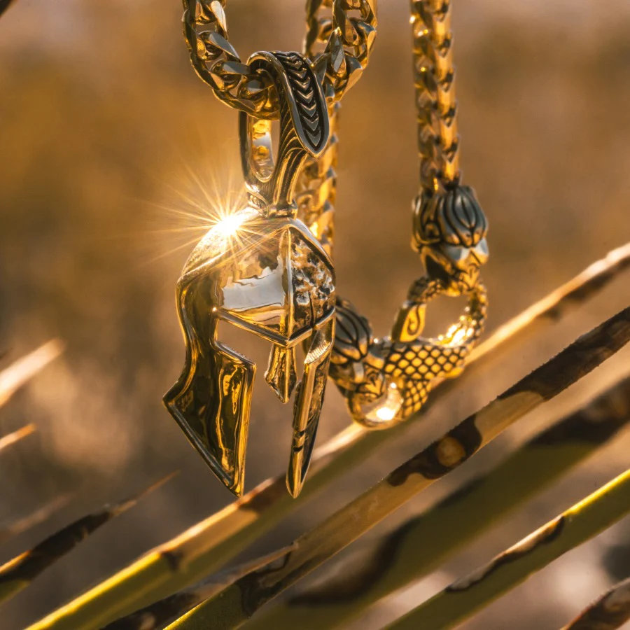 Spartan, Gold Pendant - Image 4