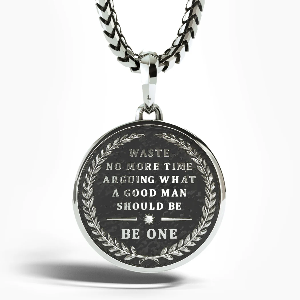 Stoic 4 Virtues, Silver Pendant - Image 3